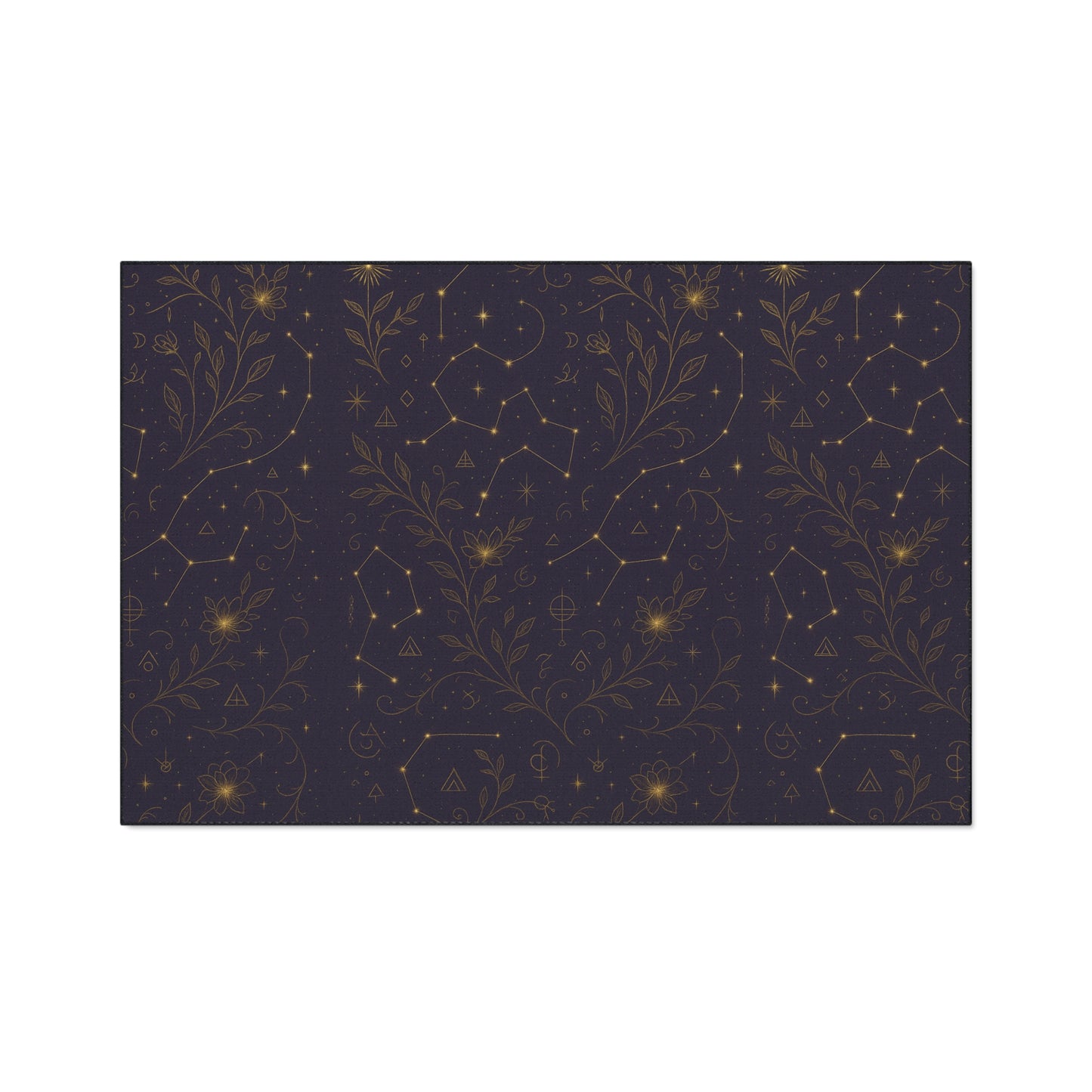 Starry Garden Heavy Duty Floor Mat | Cosmic Kitchen Decor, Non-Slip Entry Rug, Boho Home Accent, Gift for Stargazers, Farmhouse Decor