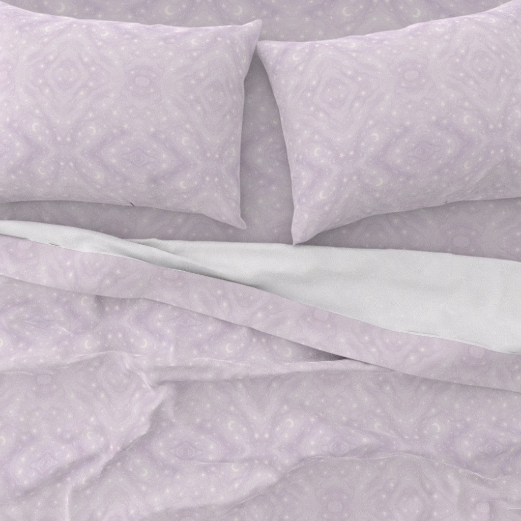 Stardust™ Luxury Celestial Sheet Set – Soft Lavender Moons & Stars Bedding