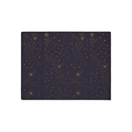 Starry Garden Heavy Duty Floor Mat | Cosmic Kitchen Decor, Non-Slip Entry Rug, Boho Home Accent, Gift for Stargazers, Farmhouse Decor