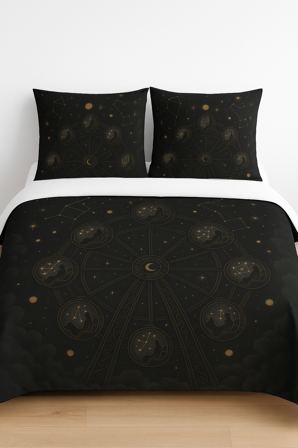 Cursed Carnival – Celestial Ferris Wheel Glow-in-the-Dark Duvet