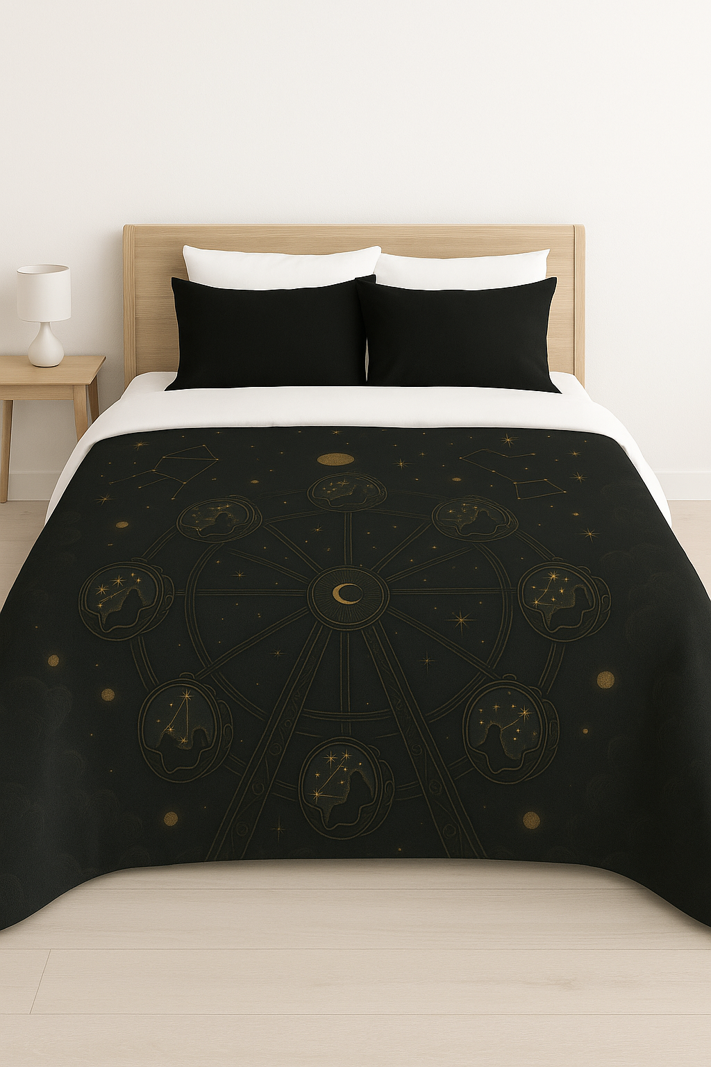 Cursed Carnival – Celestial Ferris Wheel Glow-in-the-Dark Duvet