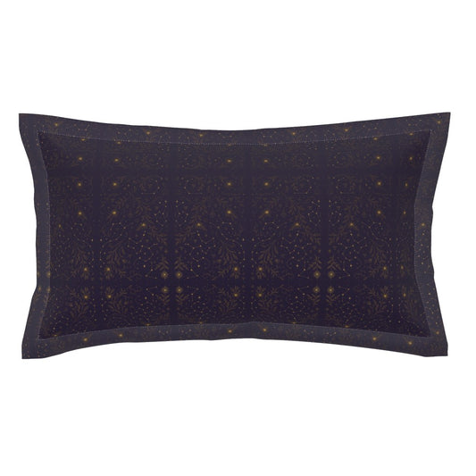 Zaria’s Midnight Dream Pillow Shams – Plum Purple Celestial Constellation Design