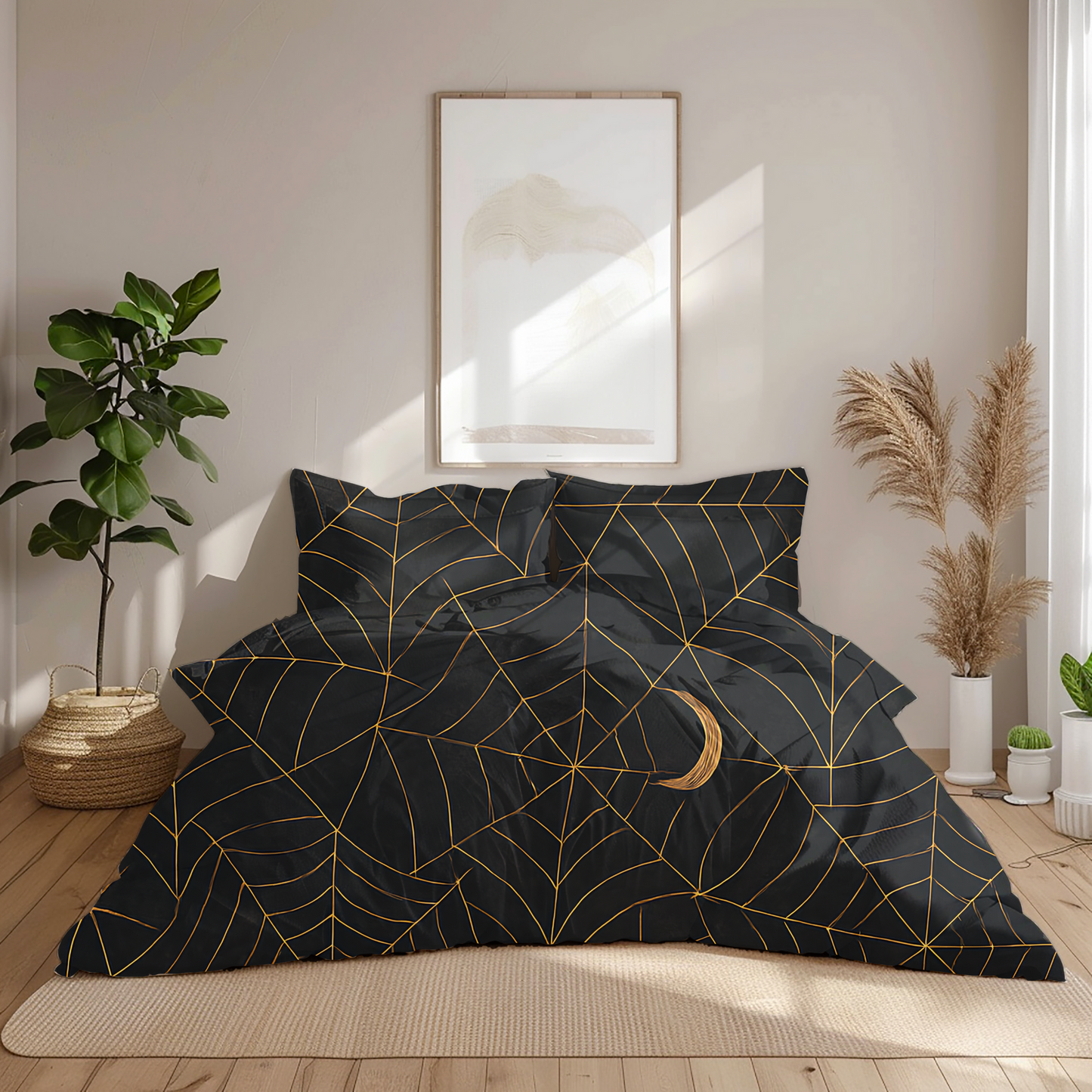 🕸️ Moonlit Webs Duvet Cover