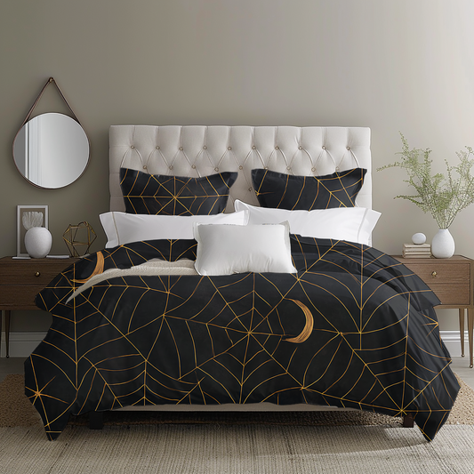 🕸️ Moonlit Webs Duvet Cover